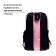 Youth backpack, 44 x 28 x 18 cm, ergonomic back, Calligrata "Teidi" pink