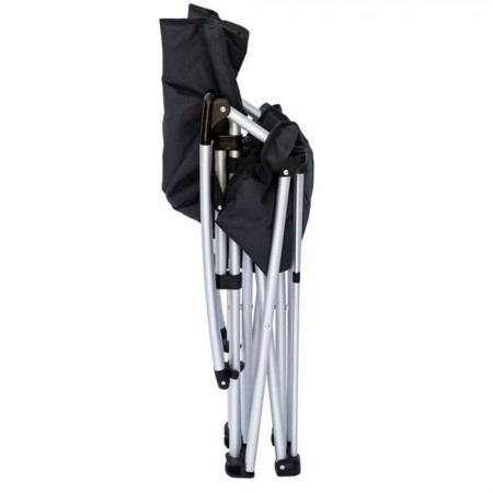 Folding chair with hard armrests, 67/60 x 55 x 48/97 cm, black/gray color-4