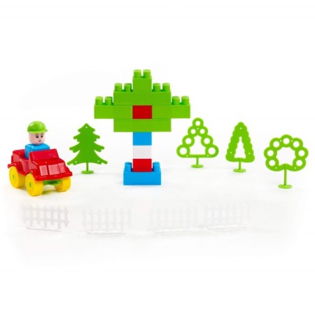 Designer "Builder" in the bucket, 52 elements-3