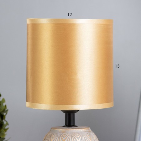 Table lamp "Diana" E27 40W gray-gold 13x13x27.5 cm-2