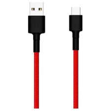 Cable Xiaomi Mi Brained (SJV4110GL), Type -C - USB, 1 m, nylon braid, red