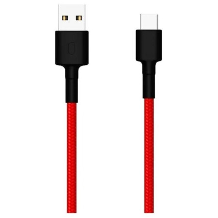 Cable Xiaomi Mi Brained (SJV4110GL), Type -C - USB, 1 m, nylon braid, red