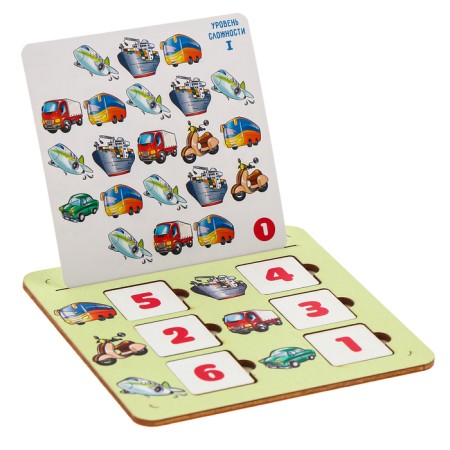 Educational game "Mathematical box. Transport"-2
