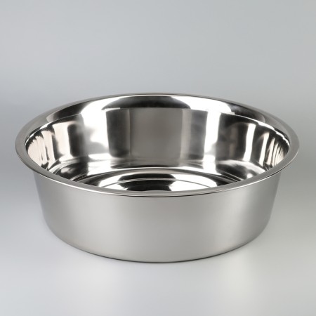 Stainless steel pelvis, 9 l, d = 39 cm, bottom d = 32 cm