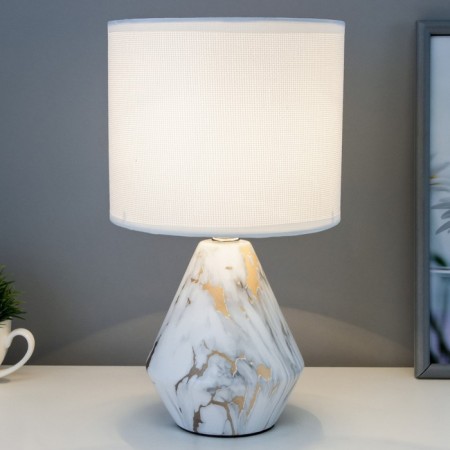 Table lamp "Ilmrammore" 1he14 40W Beige 17.5x17.5x30.5 cm Risalux-1