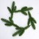 Decor "spruce spray", set of 5 pcs., Size 1 pc. - 27 × 9.5 × 3 cm