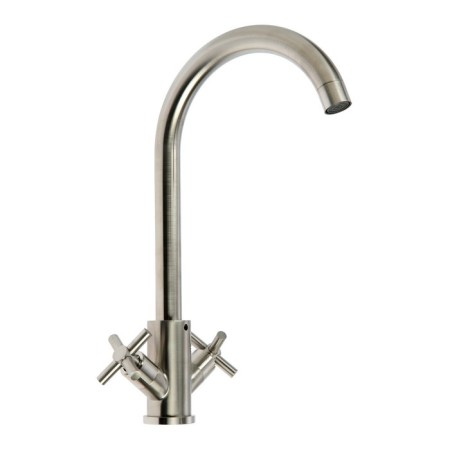 Kitchen mixer Zein ZS13, Cran-Box Brass 1/2 ", stainless steel, satin-4