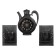 Wall -wall clocks for the kitchen "Sangino", silent, 26.5 x 24 cm, black silver, aa