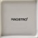 Porcelain plate square Magistro "Blanche. Flower ", 26.5 × 26.5 cm, white color