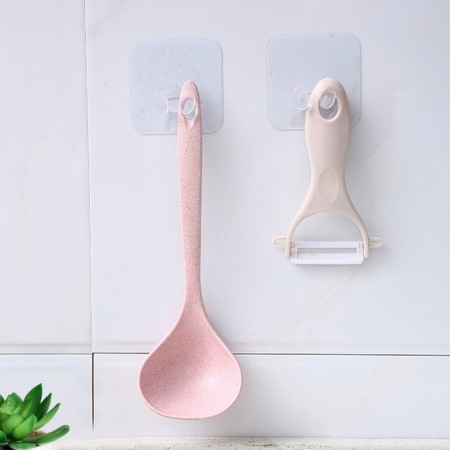 Holder with an adhesive surface of the tundra, 60x60 mm, for a fork, transparent-2