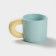 Ceramic "air" mug, 300 ml, blue and yellow color