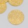 Decor "Snow Com" gold foam glitter 5 cm (set 5 pcs)