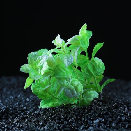 The artificial aquarium bush, 10 cm, green