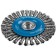 Discus brush "Bison" 35192-100_z02, for Ushm, steel 0.5 mm, wicker bunches, M14x100 mm