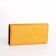 Women's wallet on the button, yellow color