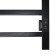 The electric heated towel -sprayer "Sanprise" Quadro P8, 400x800 mm, universal, black
