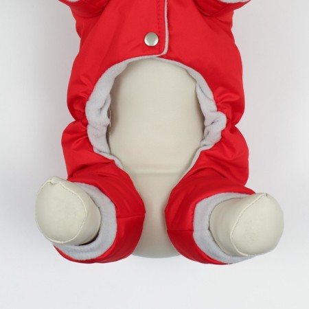 Zimovye jumpsuit for animals, XS (DS 18-20, og 30-32 cm, Osh 24 cm), red-4