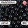Sprinking confectionery "pearls", black, 12 - 13 mm, 50 g