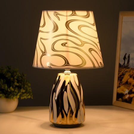 Riana desktop E14 40W Gold white 20x20x33cm Risalux-1
