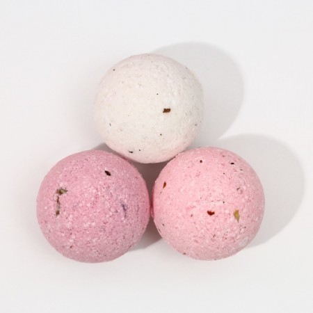 Gift set of cosmetics “Since March 8!”, A bathtub bomb with additives 3 x 40 g, pure happiness-1