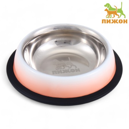 A bowl with a non -slip base "amber", 235 ml, orange