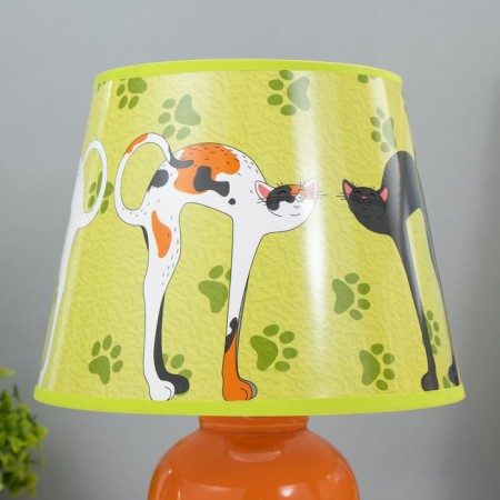 The table lamp "cats" E14 15W orange risalux-5