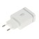 Network charger byz U26 EU, 2 USB, 2.4 A, Lightning 1 m cable, white