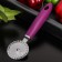 A knife for pizza and dough shade Blade, 20 cm, handle Soft-Touch, purple color