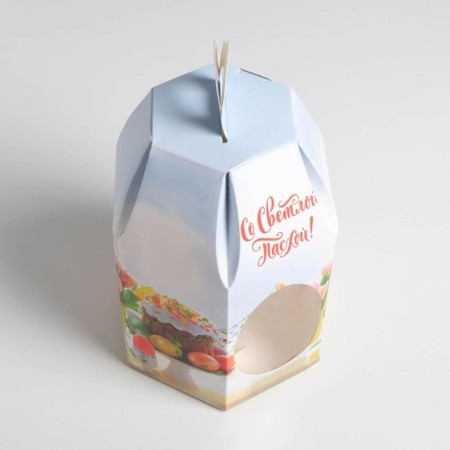 Confectionery box, packaging "with light Easter", 16.5 x 14.5 x 21 cm-2