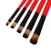 A set of brushes nylon 5 pieces, rounded, flat