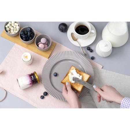 Set of plates Tkano Edge, 26 cm, 2 pcs, dark gray color-2