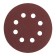 Circle of abrasive grinding under the "Velcro" tundra, perforated, 125 mm, P80, 10 pcs.