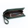 Women's wallet with lightning, green color