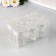 Decor for creativity Glass "Jars with a lid" silver set 6 pcs 4.7x4.7x6 cm