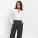 Women's blouse with a drapician Mist: Classic Collection p. 42, Ecrew color
