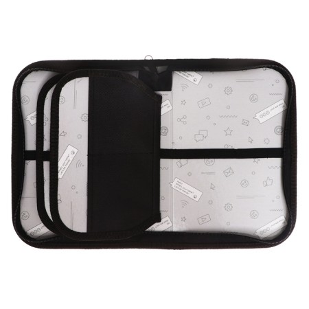 Penal 3 sections, tab inside, 140 x 210 x 40 mm, fabric, calligrata top Block "Football Anime"-6