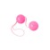 Toyfa vaginal balls, abs plastic, pink color, 20.5 cm, d = 3 cm