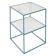 Class Mayen table, 380 × 380 × 520 mm, turquoise color