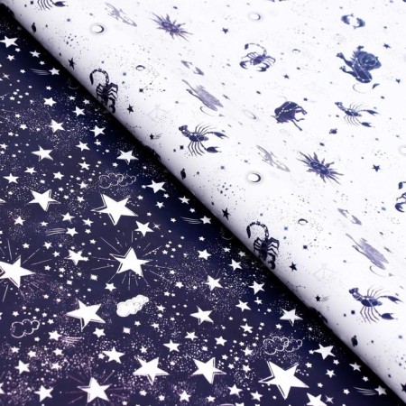 Paper packing glossy bilateral "Heavenly Stories", 0.5 x 0.7 m, 80 g/m-1