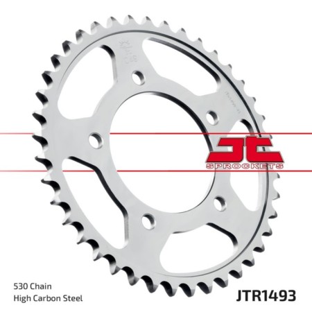 The rear star JT, for 530 chains, driven, steel, 41 teeth