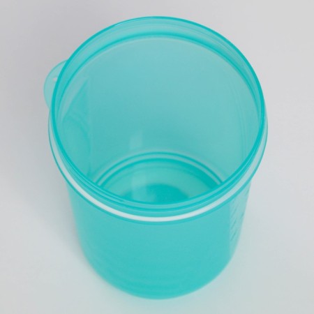 Sports shaker with a bowl for protein, purple-blue, 500 ml-4