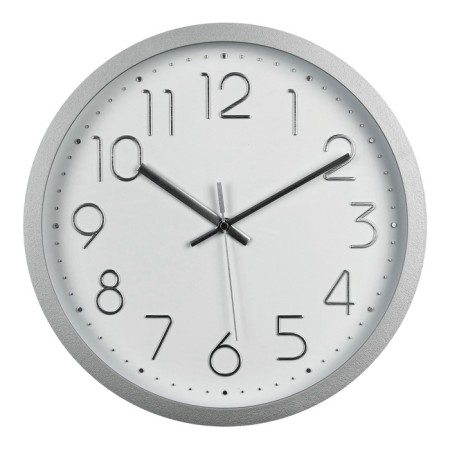 Walls Wall interior, silent, d-30.5 cm, rim wide matte silver