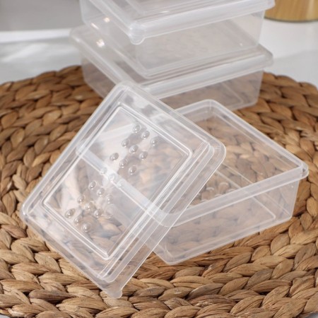Set of containers for freezing ASTI, 500 ml, 3 pcs, transparent color-1