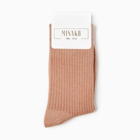Women's socks long minku, col. Bezh, rr 36-39-2