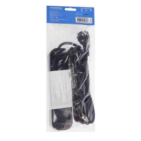 Network filter 5Bits SP4B-330 4S, 4 sockets, 3 m, 16 A, 3x1.5 mm2, with off., Black-5