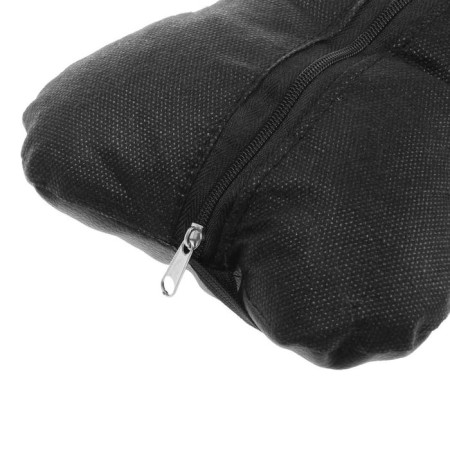 Car bone pillow, on the headrest, eco -leather, black, 16x24 cm-7