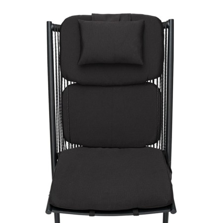 Hakon chair, 600 × 800 × 850 mm, artificial rattan, black color-13