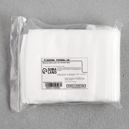 Set of filter packages for brewing tea with "economy" ties, for a teapot, 50 pcs., 12 x 10 cm-2