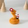 Polystone souvenir "Snake with an ice cream mug" 5x6 cm