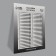 Stickers for gradient tips 21.5 × 30.5/8.3 × 0.9 cm, 50 pcs on the sheet, black/white color